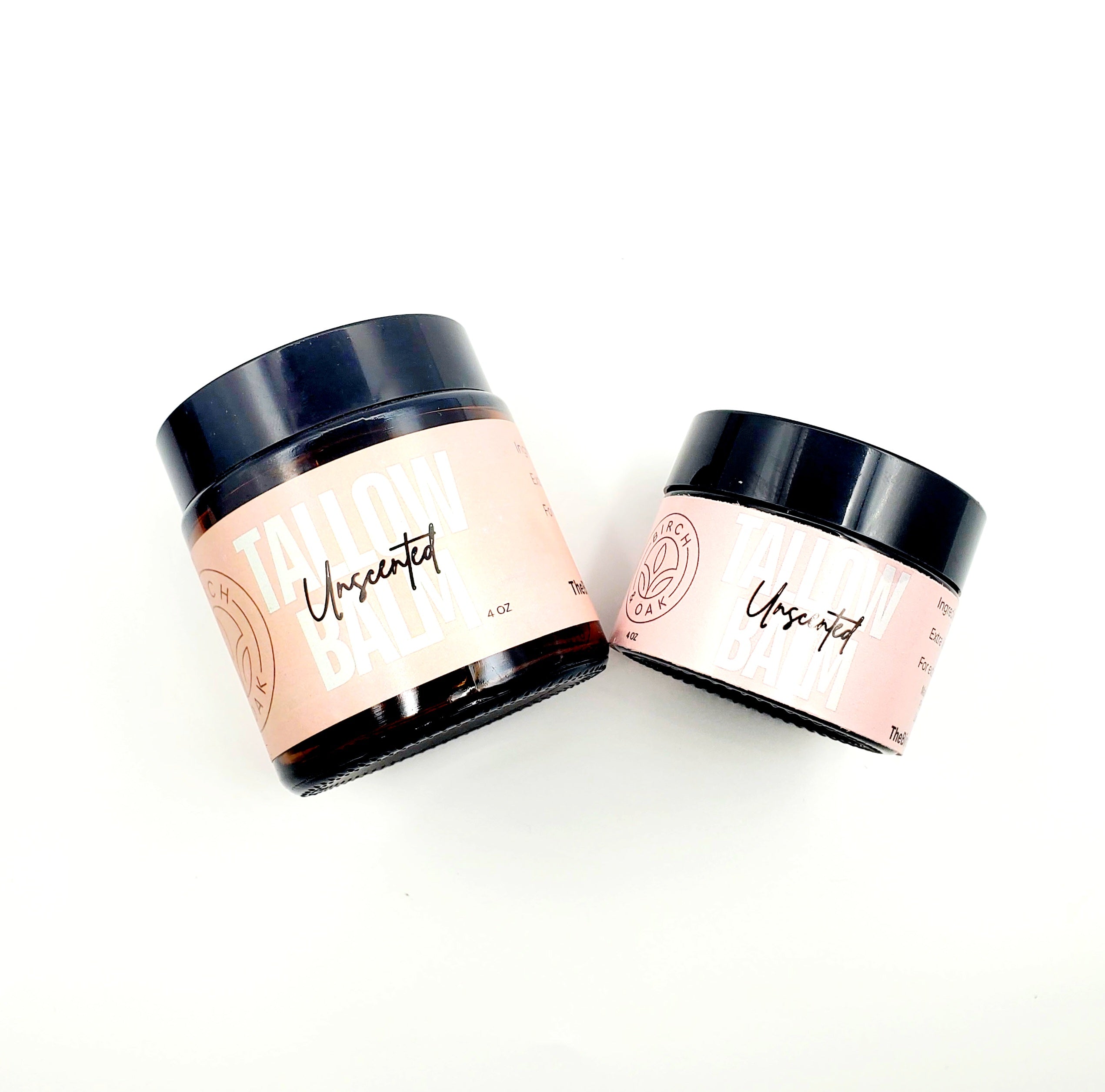 Two jars of 'Unscented' product on a white background