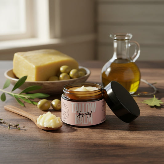 Birch & Oak Unscented Tallow Balm | Natural Moisturizer for Sensitive Skin